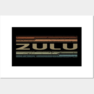 Zulu Retro Lines Posters and Art
